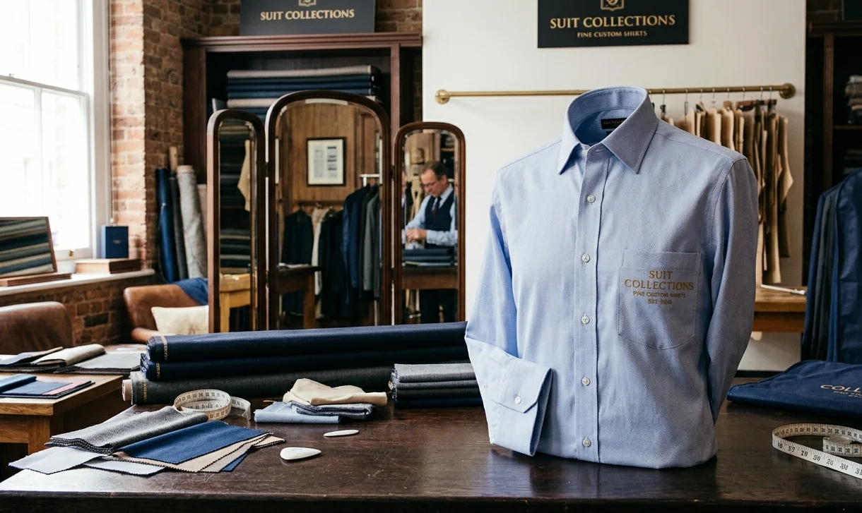 custom dress shirt, bespoke shirt Bangkok, Suit Collections Bangkok, made-to-measure shirt, fine custom shirts, tailor shop Thailand.